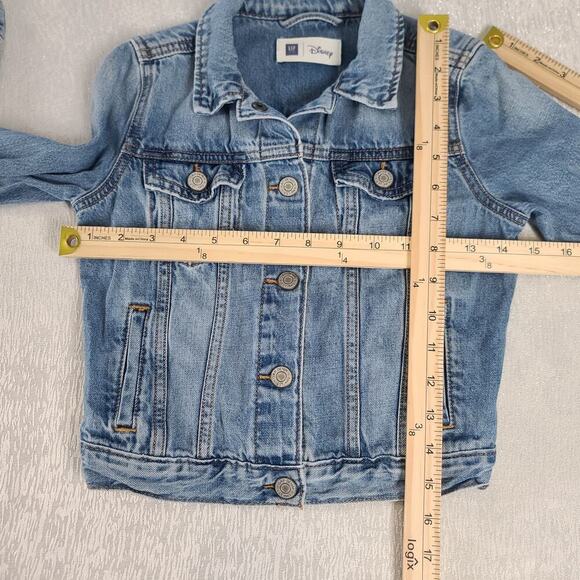 Gap Kids Disney jacket denim blue Size Medium (8-9) Embroidered Mickey mouse - Picture 4 of 8